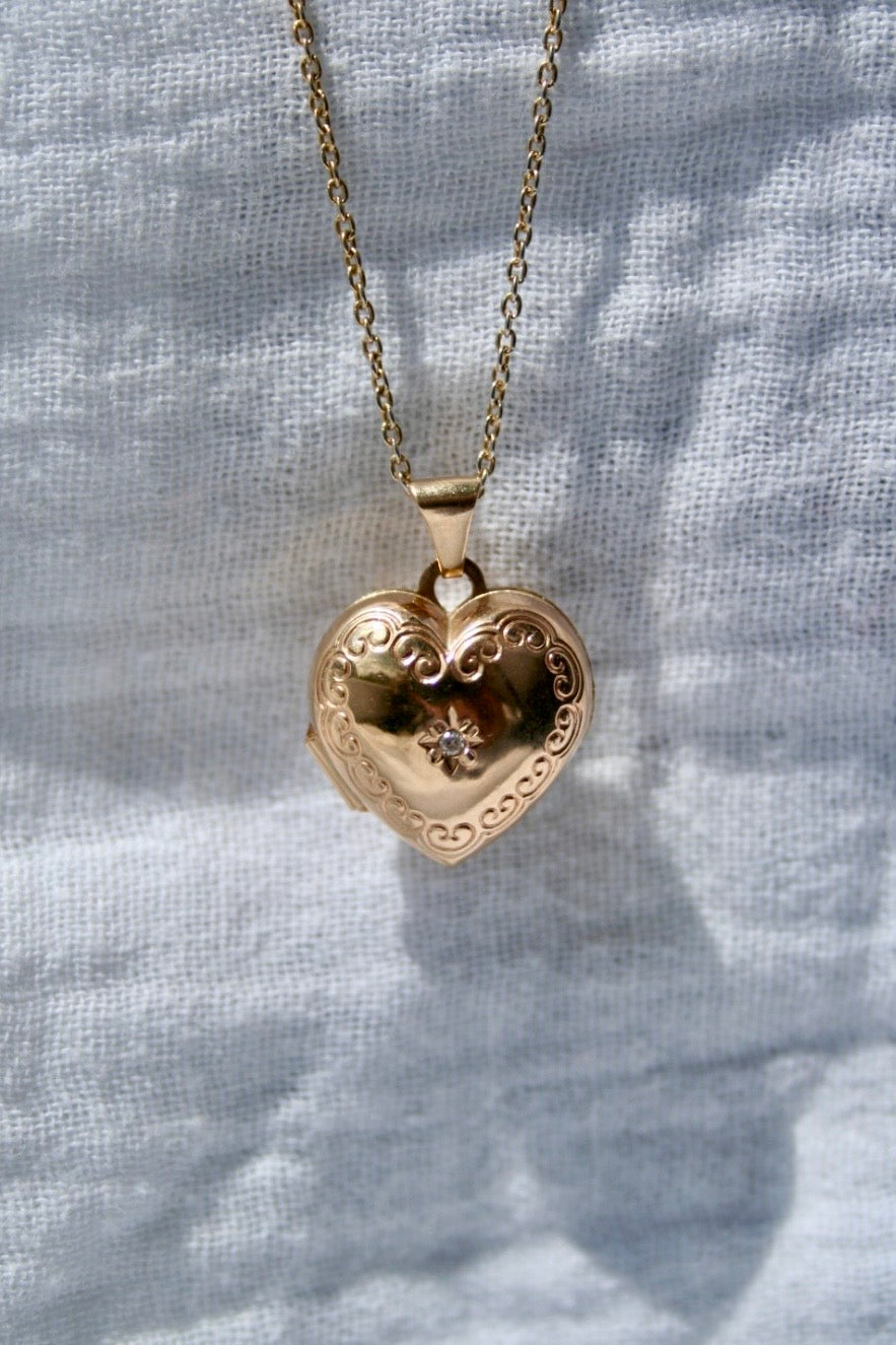 LOCKED HEART Charm